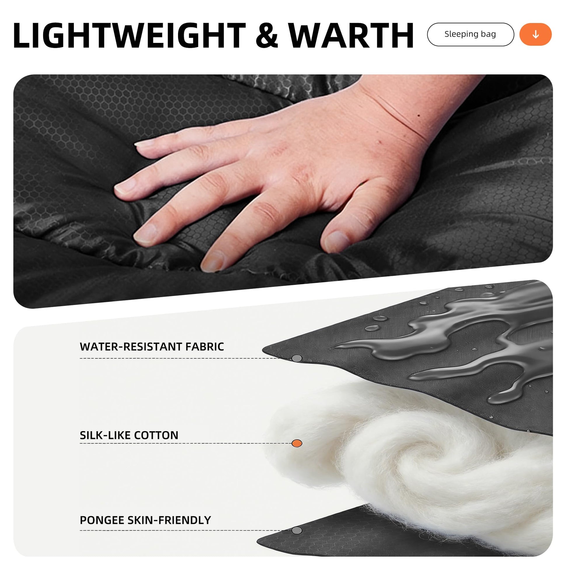 Lightweight Sleeping Bags for Kids & Adults, Backpacking & Scouts, Compact