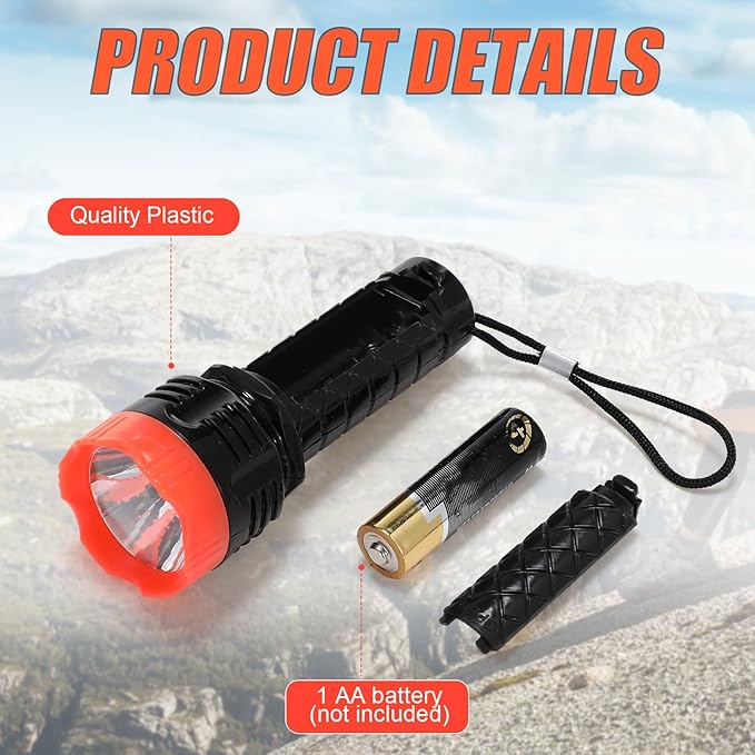 48 Pcs Mini Flashlight Bulk Flashlight with Lanyard Assorted Colors Torch Flashlights LED Keychain Flashlights Small Light Night Reading Emergency Hurricane Camping Hiking Party Favors