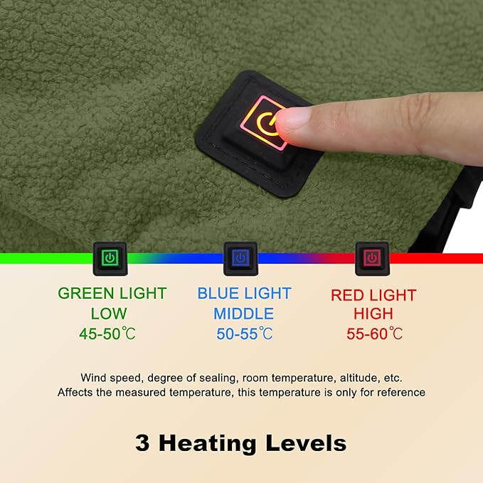 MDSTOP Heated Hand Warmer Pouch, Hand Warmers Rechargeable, Portable Electric Heated Hand Muff, Heated Gloves for Women, Men, Kids, Hunting,Fishing,Camping,Golf & Xmas Gifts（No-Battery）