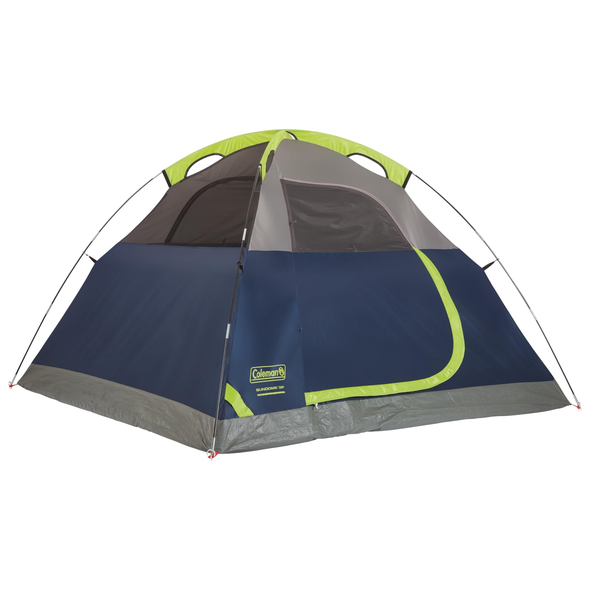 Coleman Sundome Camping Tent with Rainfly, 2/3/4/6 Person Tent Sets Up in 10 Mins, Weatherproof