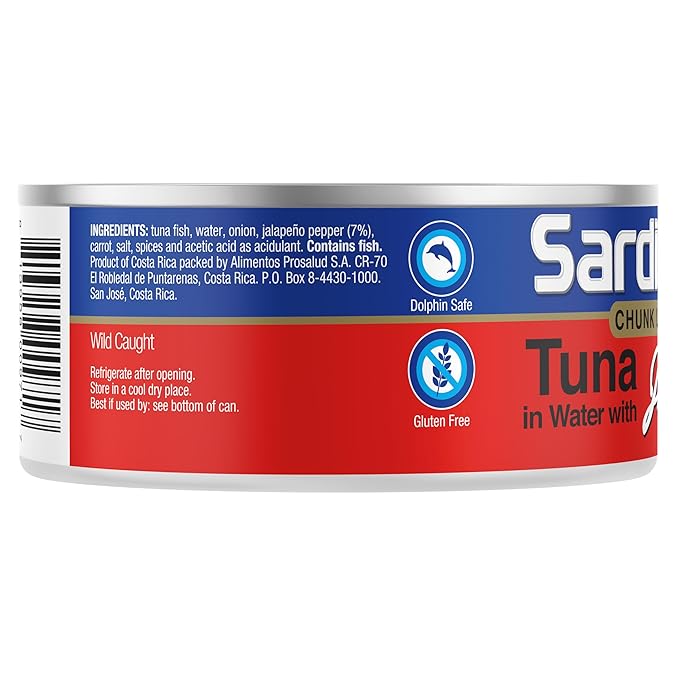Sardimar Chunk Light Tuna ( Jalapeño, 6 Pack)