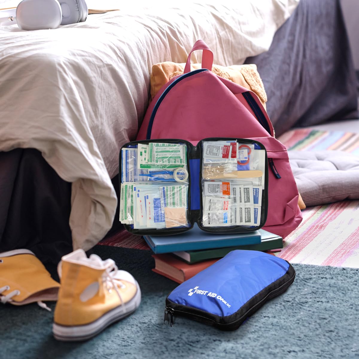 First Aid Only 298 Piece All-Purpose Emergency First Aid Kit for Home, Office, Car, Apartment