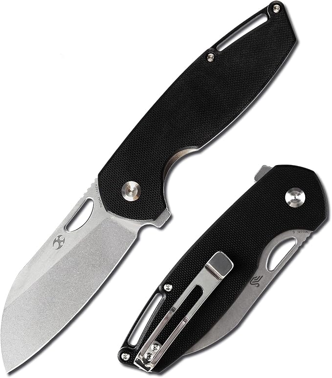 KANSEPT Model 6 Pocket Knife EDC Camping 3.1'' 154CM Material with Black G10 Handle Everyday Carry Folding Knife T1022A1