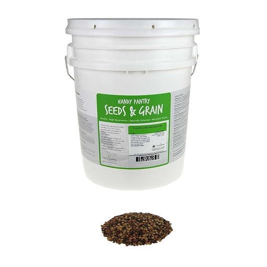Handy Pantry Crunchy Lentil Fest Sprouting Seed Mix- 35 Lbs- Organic- Green, Red & French Lentils- Edible Seeds, Salad, Soup, Sprouts & Food Storage