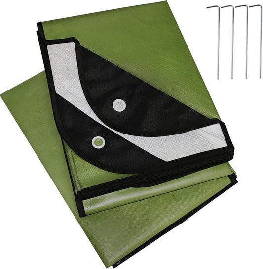 LYN Heavy Duty Emergency Blanket Survival Gear Waterproof Insulated Blanket Emergency Tarp for Camping, Hiking, Bushcraft