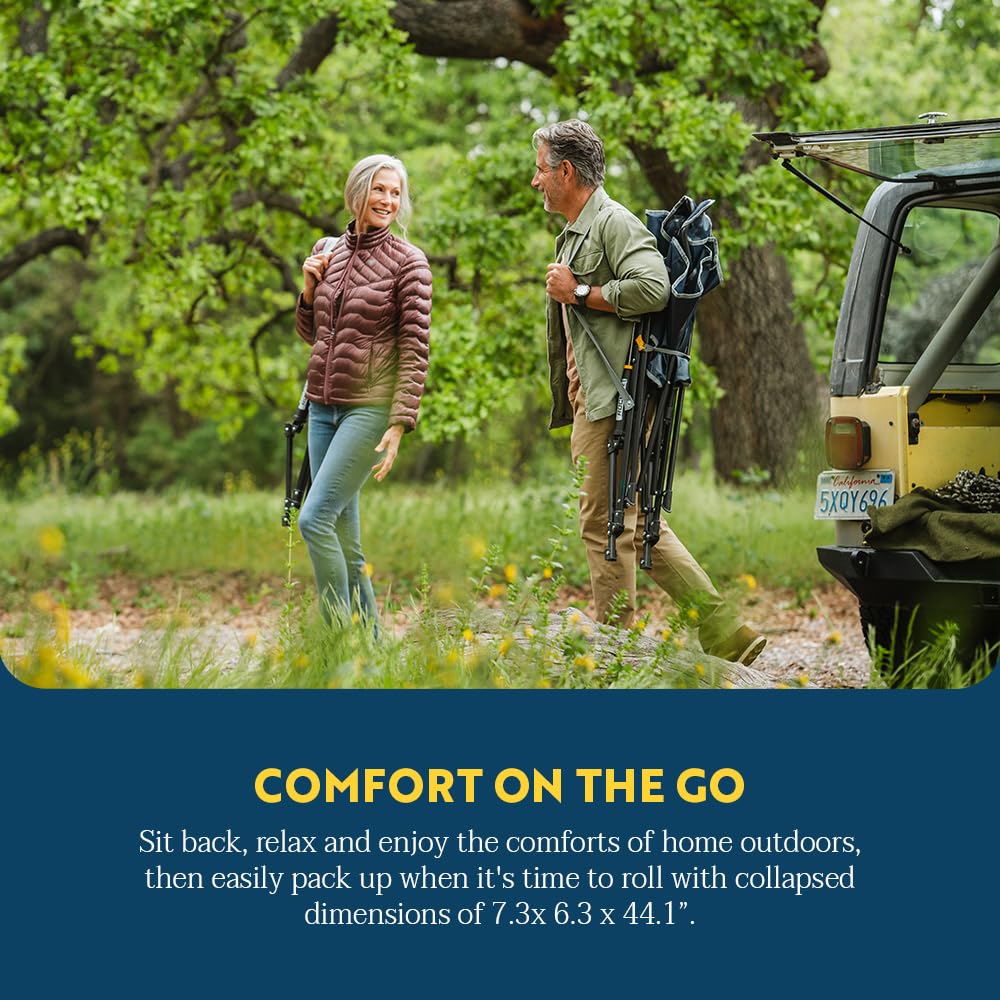 GCI Outdoor Comfort Pro Rocker Camping Chair - Indigo Blue
