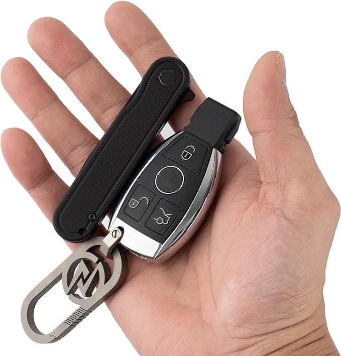 G040 Pocket Knife, 2.75'' D2 Steel Blade G10 handle, Small EDC Knife with Pocket Clip for Men Women, 2.1oz