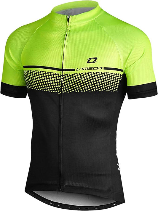 LAMEDA Men's Cycling Jersey Breathable Lightweight Bike Jersey Short Sleeve Quick Dry Moisture Wicking Biking Shirts