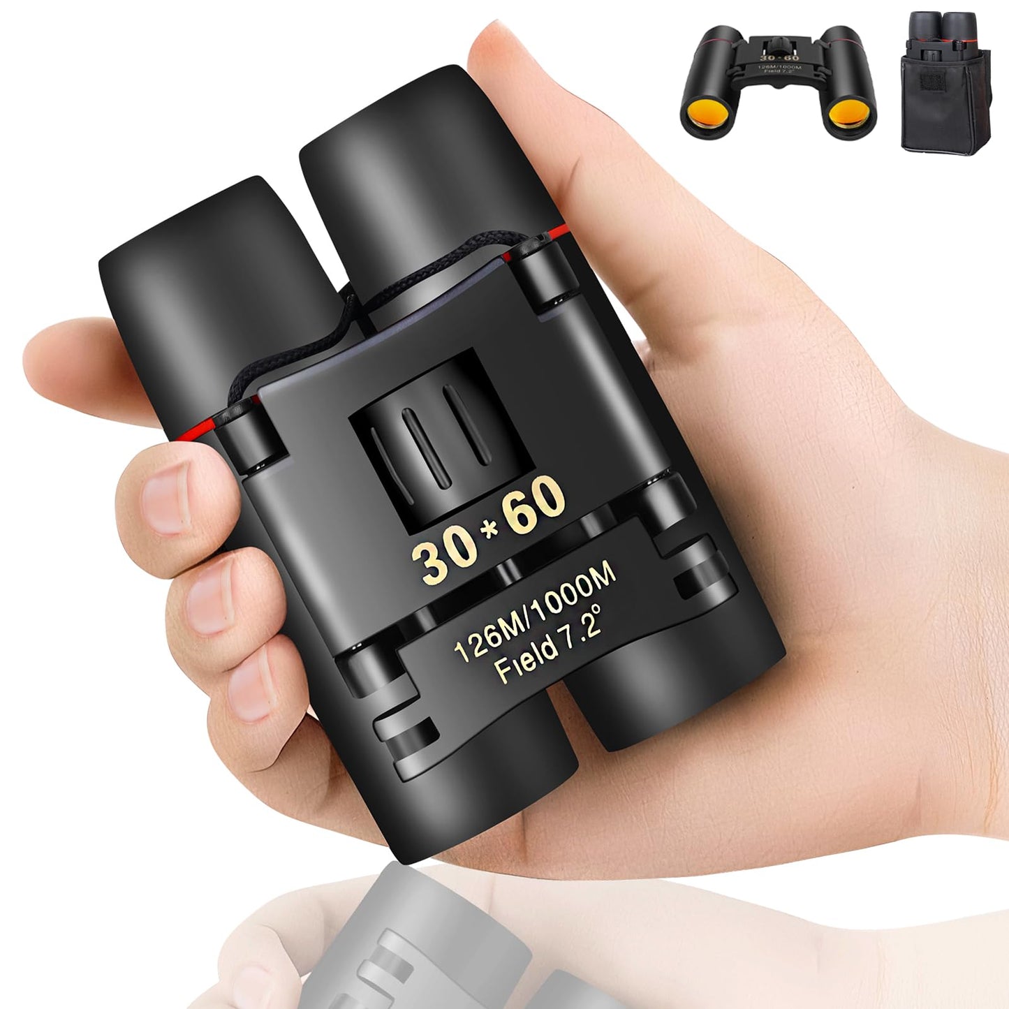 Compact Binoculars for Adults and Kids, HD Mini Portable Outdoor Binoculars Children, Pocket