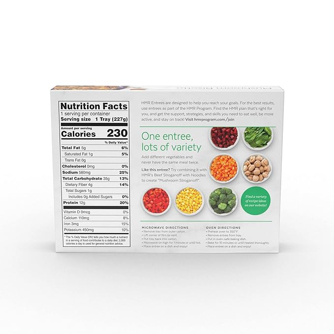 HMR Stroganoff Risotto Entree Combo Pack, 12 Servings, Creates 6 Hearty Meals