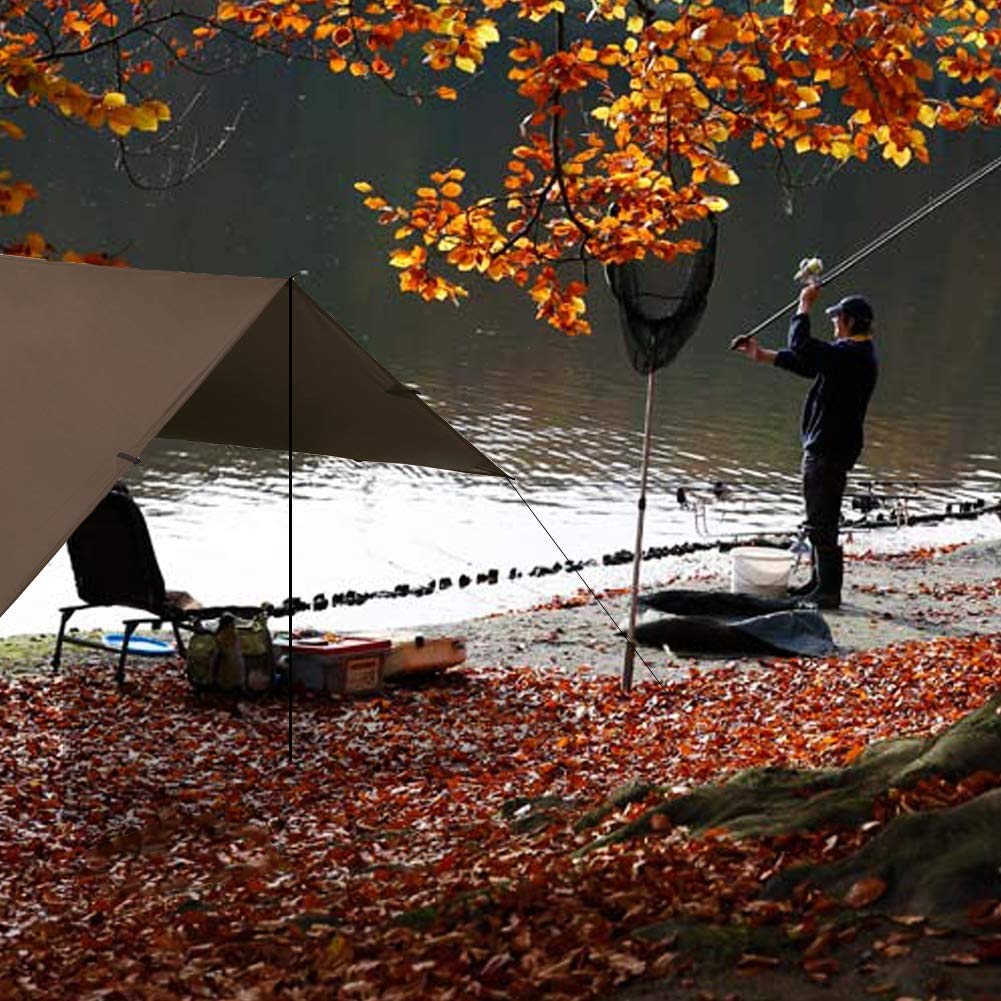 KALINCO Waterproof Camping Tarp Tent Hammock Rain Fly, 10X10FT/10X15FT, Mutifunctional Tent