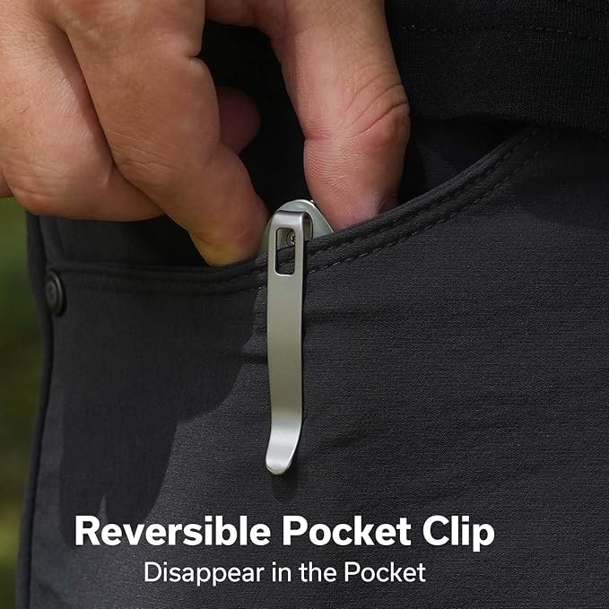 CIVIVI Faeger Pocket Folding Knife for EDC, 2.98" Swedish 14C28N Blade G10 Handle, Reversible Clip for Men Women Outdoor Carry C24031-3 (Natural)