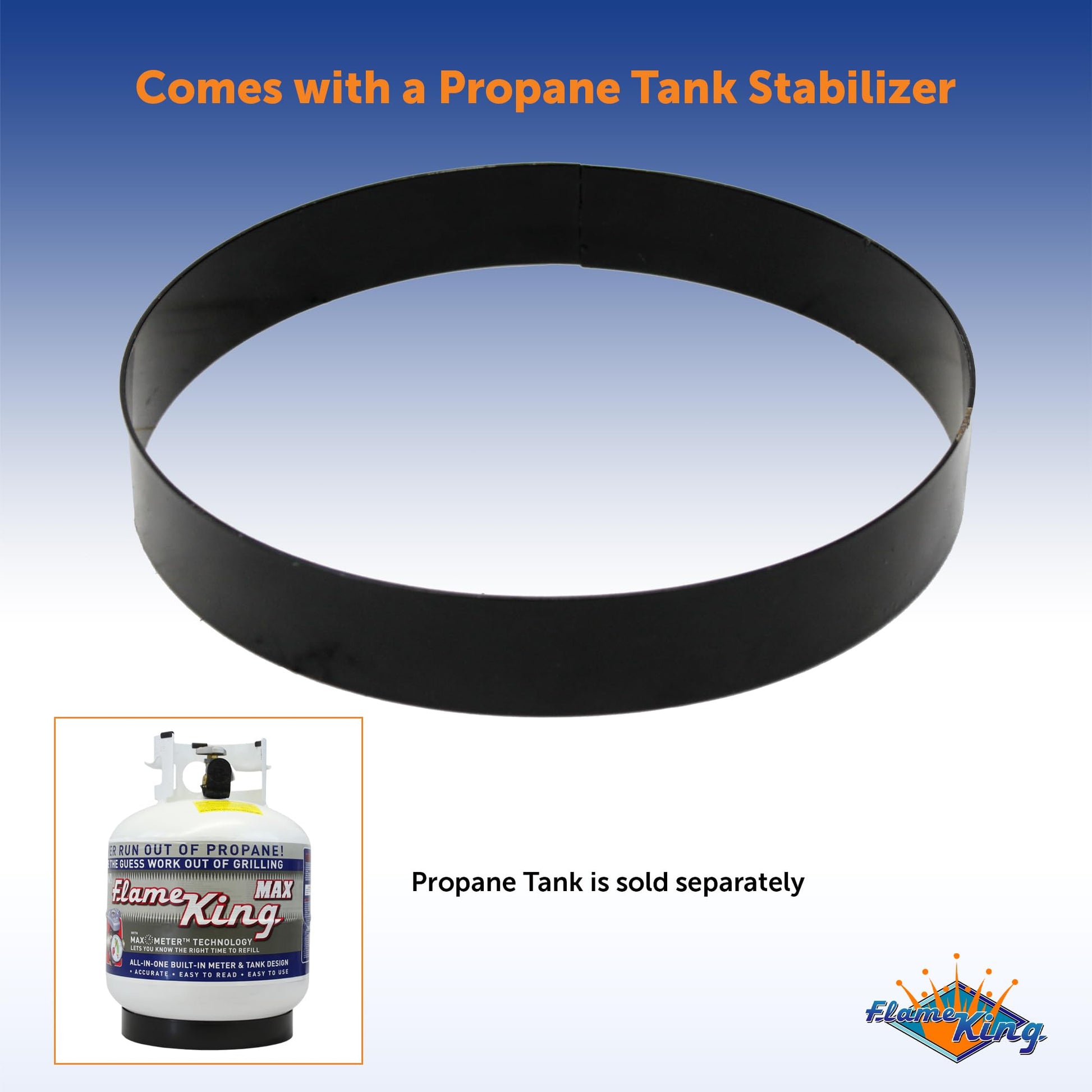 Flame King Smokeless Propane Fire Pit, 24-inch Portable Firebowl, 58K BTU with Self Igniter, Cover