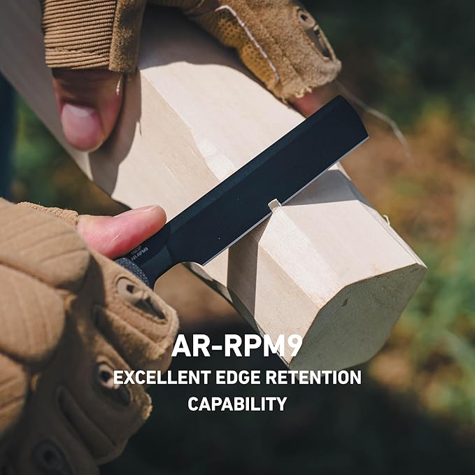 ARTISANCUTLERY Orthodox V2 Pocket Knife, 3.54" AR-RPM9 Steel Blade G10 Handle Folding Knife for Camping Hiking, 1883P Black(New Version)