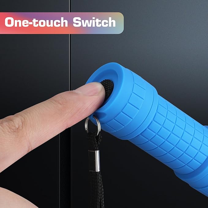 EverBrite 9-LED Flashlight 6-Pack Impact Handheld Torch Assorted Colors with Lanyard 3AAA Battery Included (Hurricane Supplies, Camping, Hiking, Emergency, Hunting)