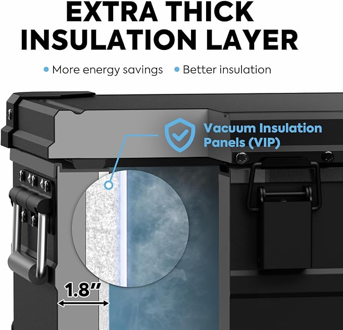 ICECO APL20 Portable Freezer with DC Cable, 21 Qts 12V Refrigerator, Aluminum Car Fridge with SECOP Nano Compressor, -4℉~68℉, 12 Volt Electric Cooler Powered by AC/DC or Solar, for Boat, Truck