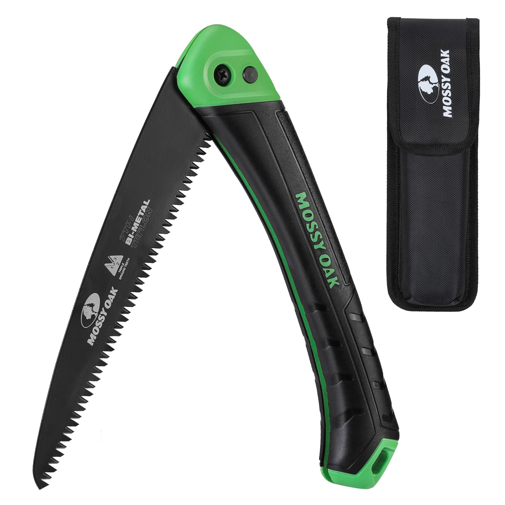 MOSSY OAK Folding Saw, 7 Inch Hand Saw with Pouch