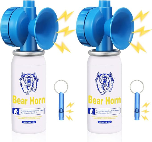 1.4oz Bear Horn Self Defense,130dB Loud Mini Safety Bear Air Horn,Heard Up to 0.5-Miles Away,Bear Alarm Scare Bears, Ideal for Hiking,Camping and Outdoor Protection