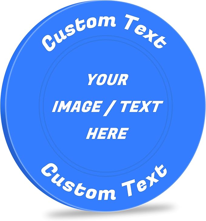 100 Custom Plastic Chips,Personalized Your Own Photo/Text/Logo on a Chip Double Sided Printing,Good for Bar Drink Token,Commemoration Day,Birthday