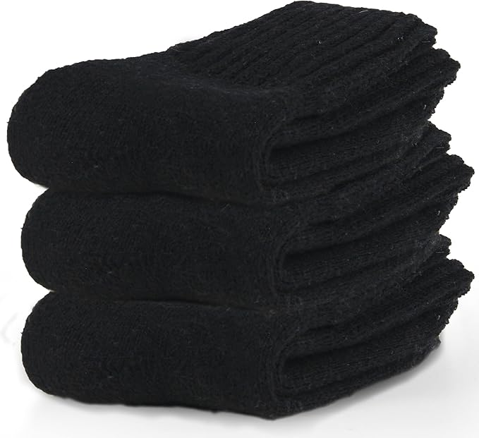 BomKinta Boot Socks for Women Winter Solid Thick Warm Socks Cozy Crew Socks Christmas Gift