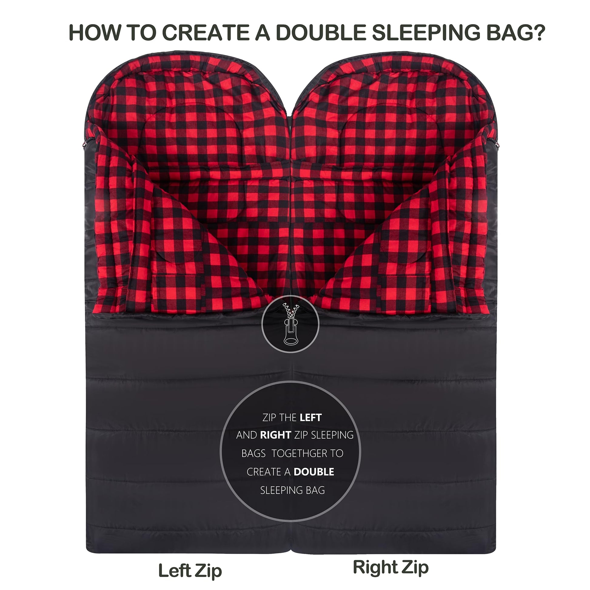HiZYNICE Sleeping Bags for Adults XXL Cold Weather
