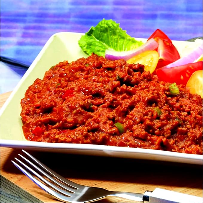 Nutmeg State Nutrition ??High Protein Vegetarian Sloppy Joe Mix, Low Calorie, Low Carb, Bariatric Diet Friendly, Ideal Protein Compatible, Gluten Free, 7 Servings Per Box (Vegetarian Sloppy Joe)