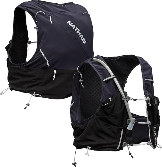 Nathan 12L Hydration Vest ??Quick-Fit Adjustments, Breathable Mesh, 1.6L Bladder, 8.8 oz, 6 Pockets, Pinnacle Pro