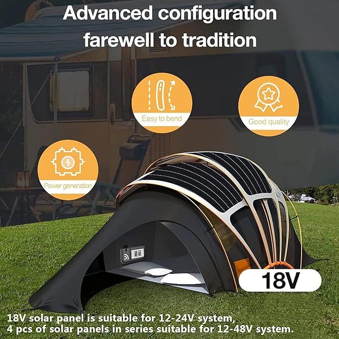 1200 Watt Solar Panel Kit, with car Inverter and 40A Charge Controller 2pcs 600 Watt Flexible Monocrystalline Solar Panel for 12-24V Battery Charging Car Battery Camper RV Yacht Boat