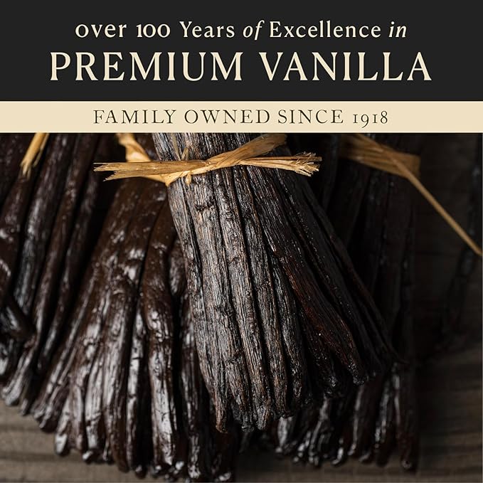 Cook?™s, Tahitian Organic Vanilla Beans, Grade A, World?™s Finest Gourmet Fresh Premium Vanilla, Certified Organic by CCOF, 3 Whole Beans