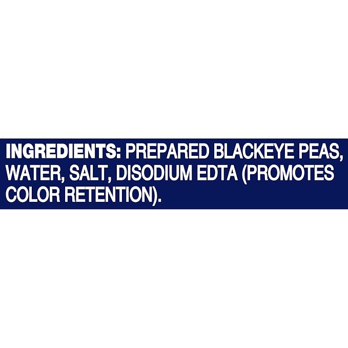 BUSH'S BEST 15.8 oz Canned Blackeye Peas, Source of Plant Based Protein and Fiber, Low Fat, Gluten Free, (Pack of 12)