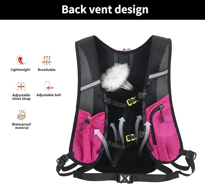 15L Small Hiking Backpack Lightweight Hydration Backpack for Men Women, Warterproof Hiking Daypack for Travel Cycling