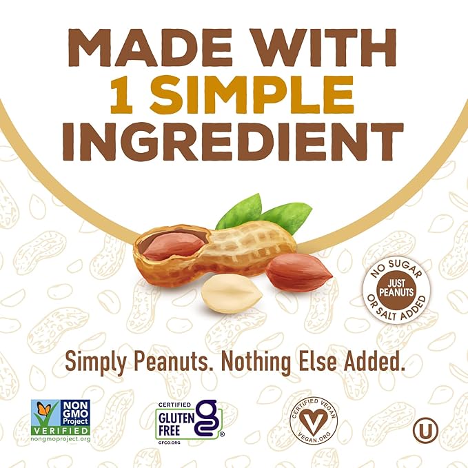 PB2 Pure Peanut Butter Powder - [2 lb/32 oz Jar] - No Added Sugar, No Added Salt, No Added Preservatives - 100% All Natural Roasted Peanuts - 6g of Plant-Based Protein
