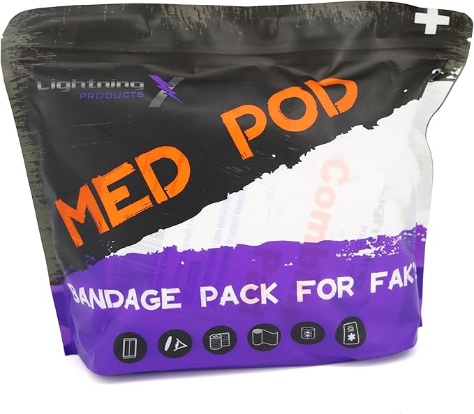 Lightning X Products New Improved Bandages - EMS/EMT Medical Gauze Bandage Refill Kit for First Responder First Aid Kit