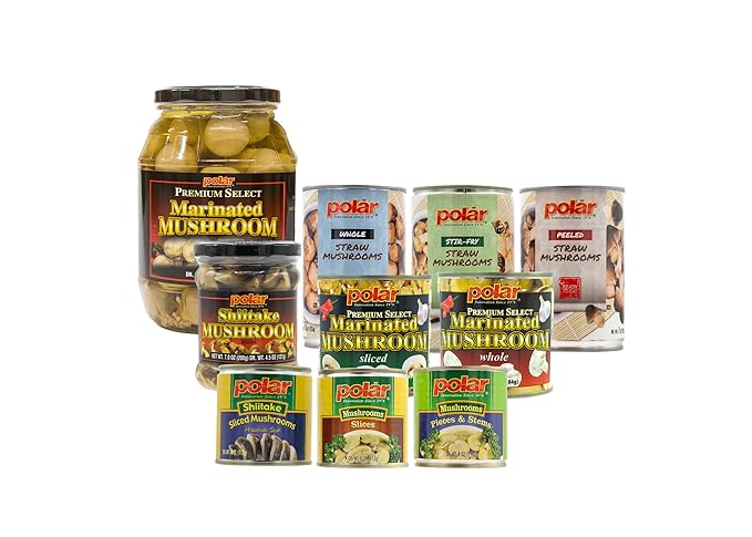 MW Polar Premium Select Sliced Marinated Mushrooms 6.4oz (Pack of 1)