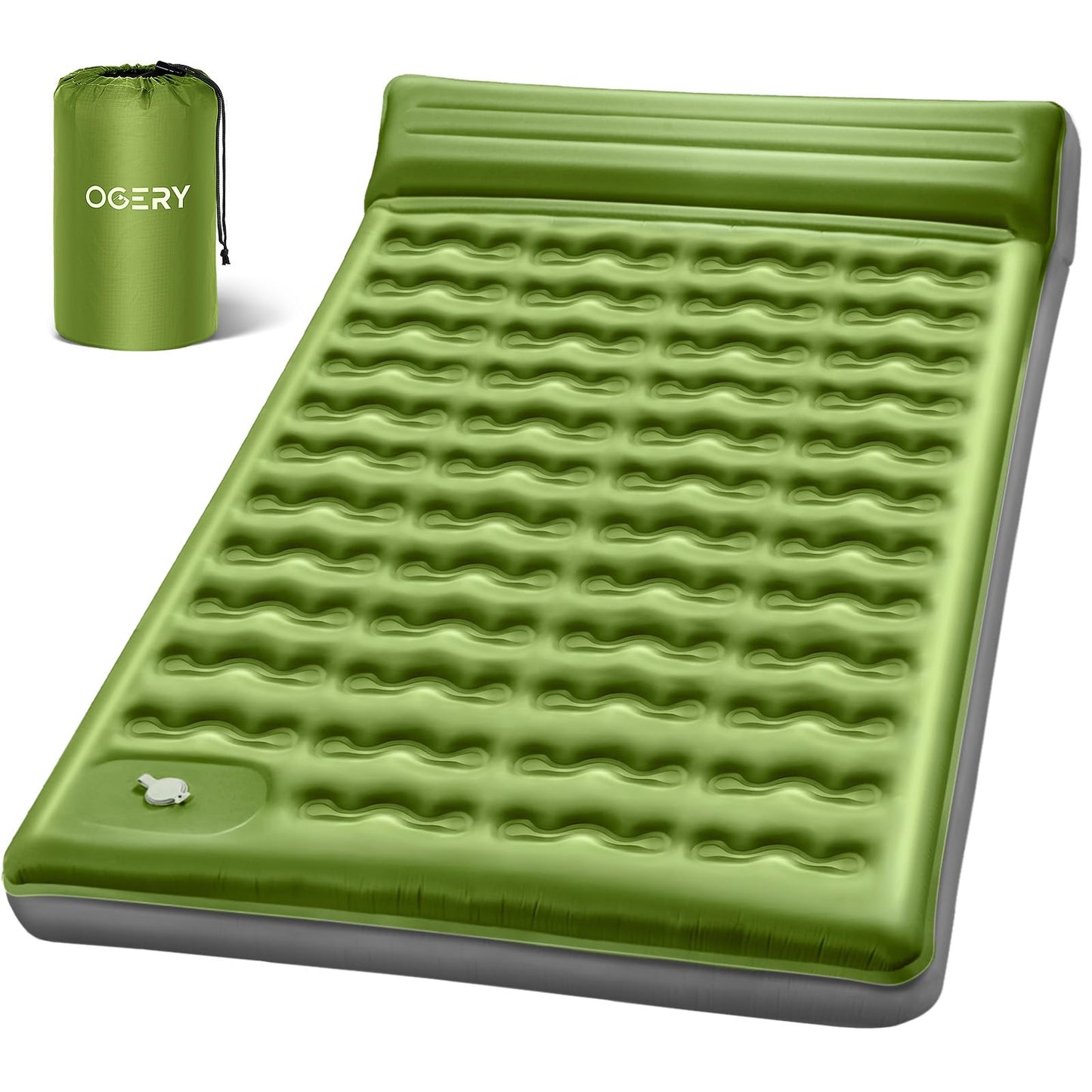 OGERY Double Sleeping Pad, 6" Extra Thick Inflatable Camping Mattress