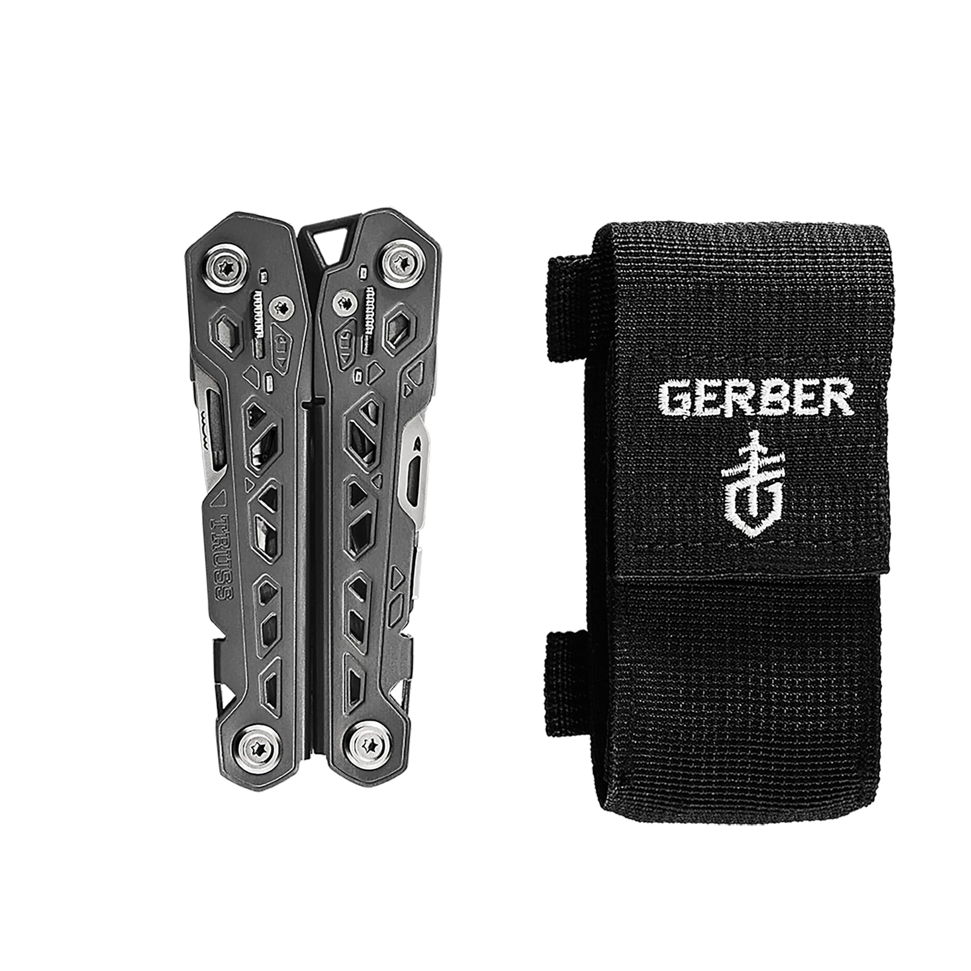 Gerber Gear Truss 17-in-1 EDC Needle Nose Pliers Multi tool - includes Pocket Knife, Screwdriver