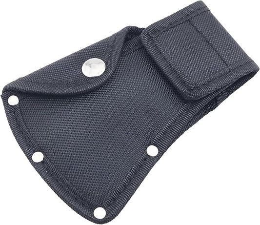 Outdoor Camping Axe Head Protector Nylon Sleeve Thick 1.25LB 6.30x4.33 Inch Double Buckle Short Handle Axe Protector Outdoor Hiking Work Black