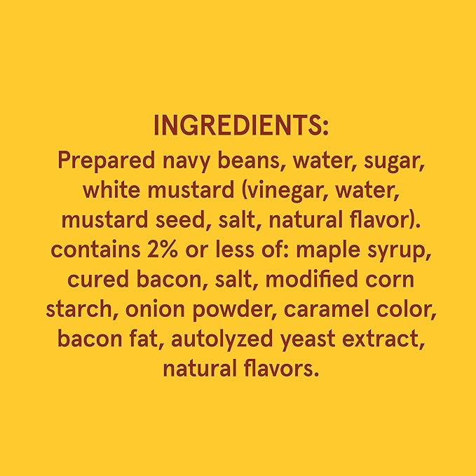 BUSH'S BEST 16 oz Canned Maple Cured Bacon Baked Beans Source of Protein and Fiber, Low Fat, Gluten Free, (Pack of 12)