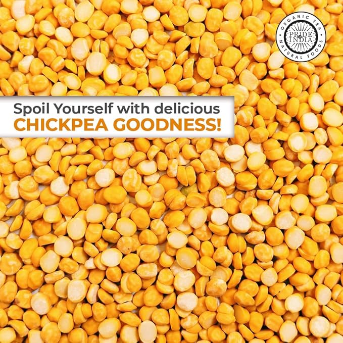 Pride of India | Indian Split Yellow Chickpea Lentils 1.5 Pound (680.38 gm) Jar | Protein & Fiber Rich Chana Dal | Perfect for Curries, Kitchari, Fritters, Soup, Salad, Flatbreads | All Natural, Vegan, Gluten-Free, Non-Bioengineered
