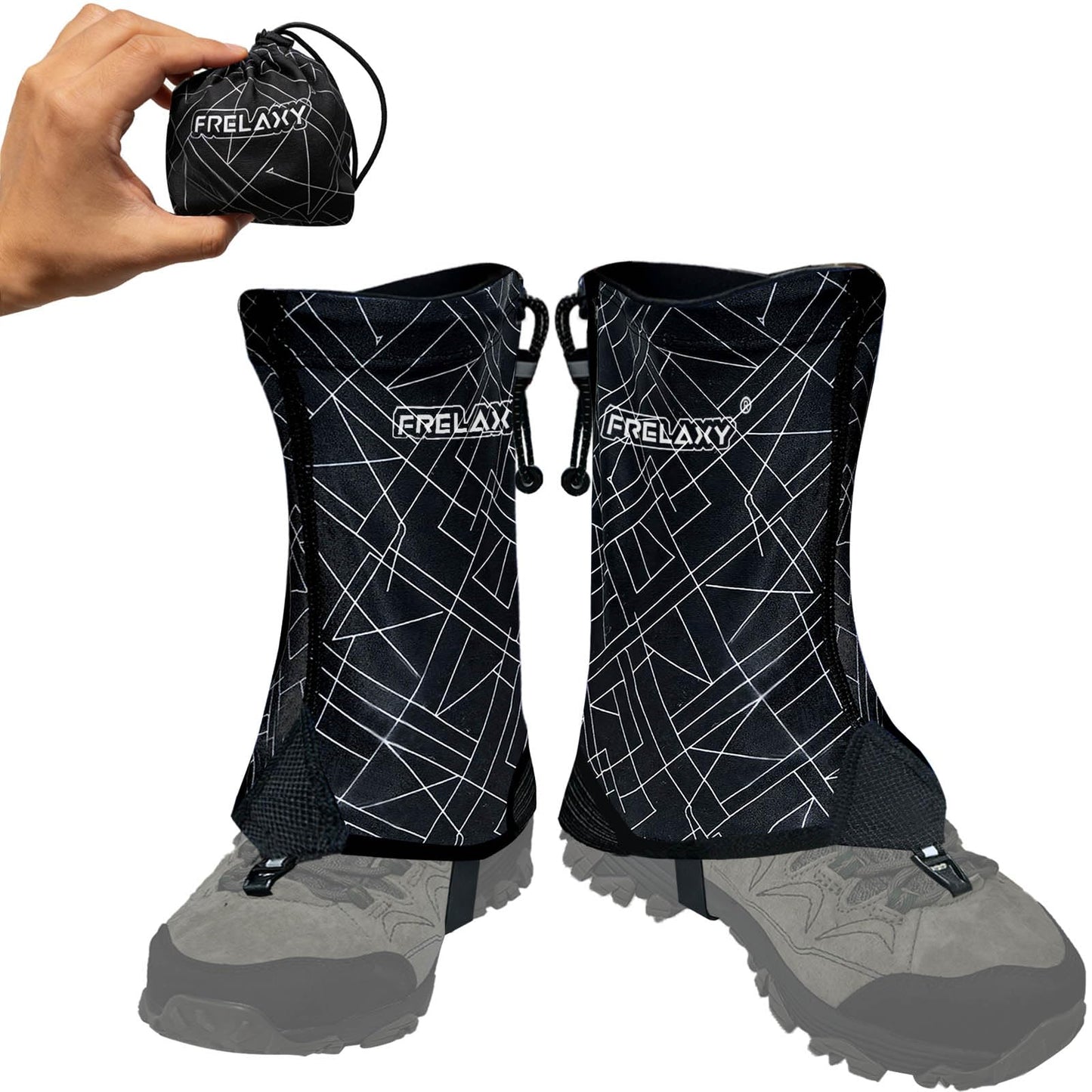 Frelaxy Ultralight Trail Gaiters, Low Shoe Gaiters for Hiking and Running