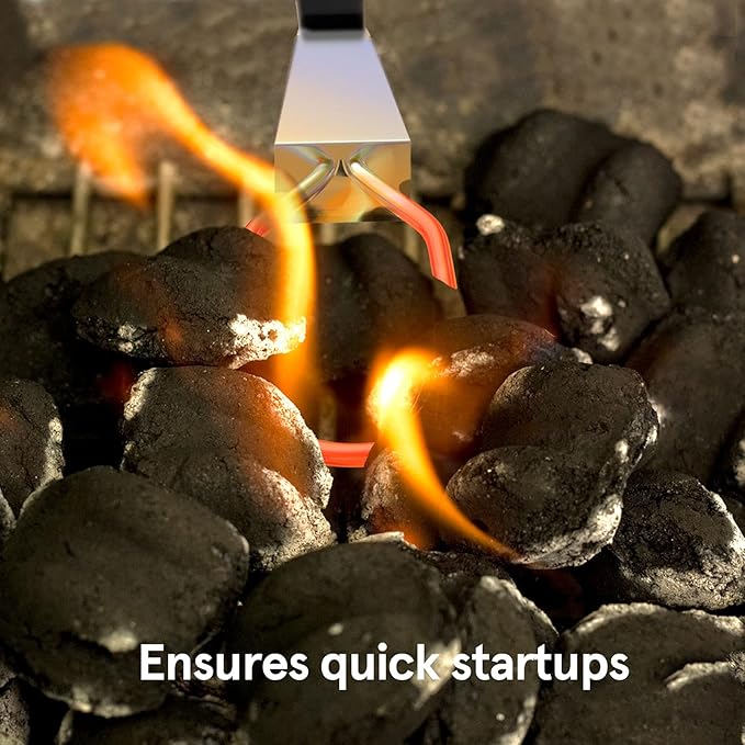 600W Electric Charcoal Starter Fire Lighter with Power Indicator Light for BBQ Grill Smoker Fireplace, Firepit, Stove - Quickly Ignite Coals Briquettes - 29 Inch Power Cord