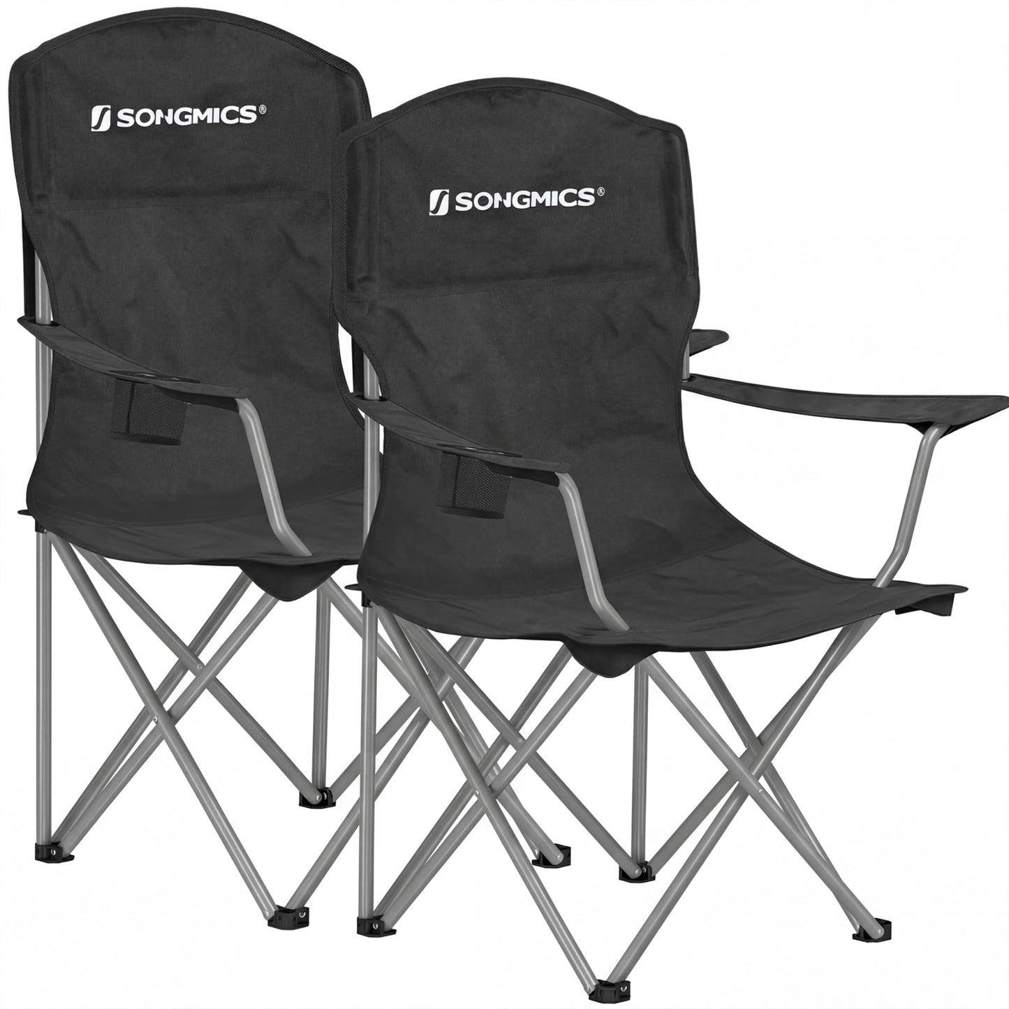 SONGMICS Folding Camping Chairs, 2 Pack, 330 lb Capacity