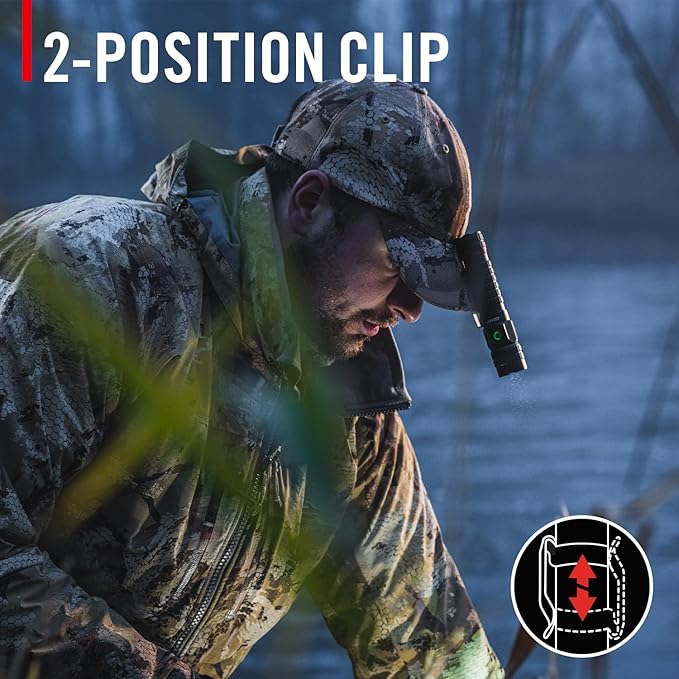 Coast TX300R 3000 Lumen Rechargeable Long Range Tactical LED Flashlight with Strobe, Spot and Flood Beams - POWERiQ??Digital Display, Durable Aluminum Build