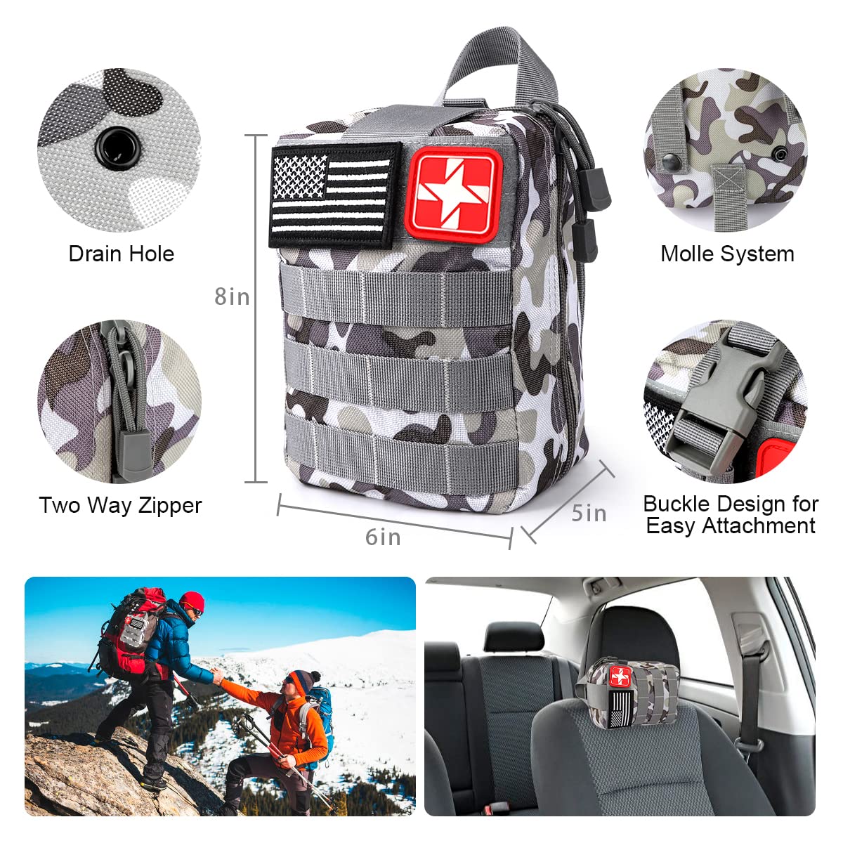 Survival Kit, 251 Pcs Survival Gear Emergency Supplies First Aid Kit