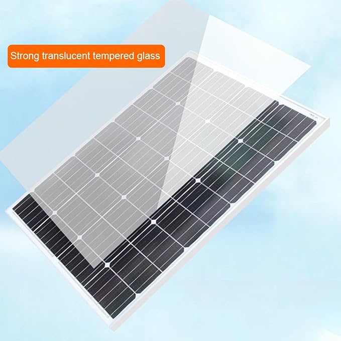 2Pcs 200W Solar Panel 24 Volt, Total 400W High-Efficiency, PV Module Power Charger for RV Marine Cabin Roof Home Farm Battery and Other Off-Grid Applications