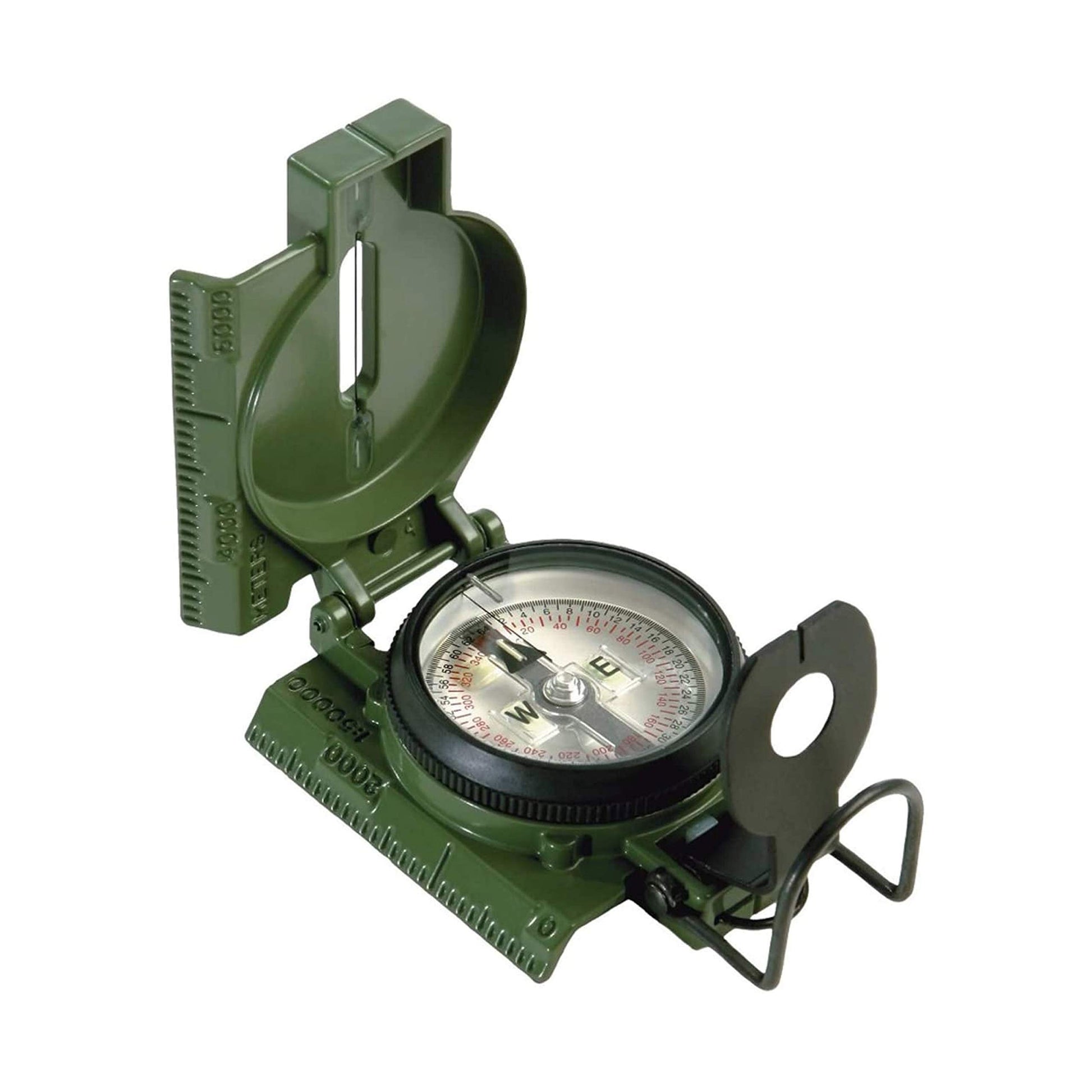 Cammenga 3H Tritium Military Lensatic Compass with Pouch, Olive Drab