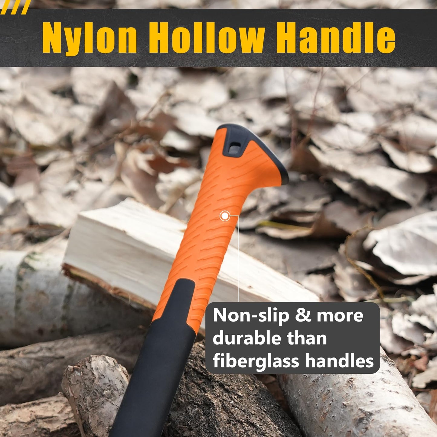 DESHIL 14-Inch Chopping Hatchet Axe for Outdoor Camping & Kindling