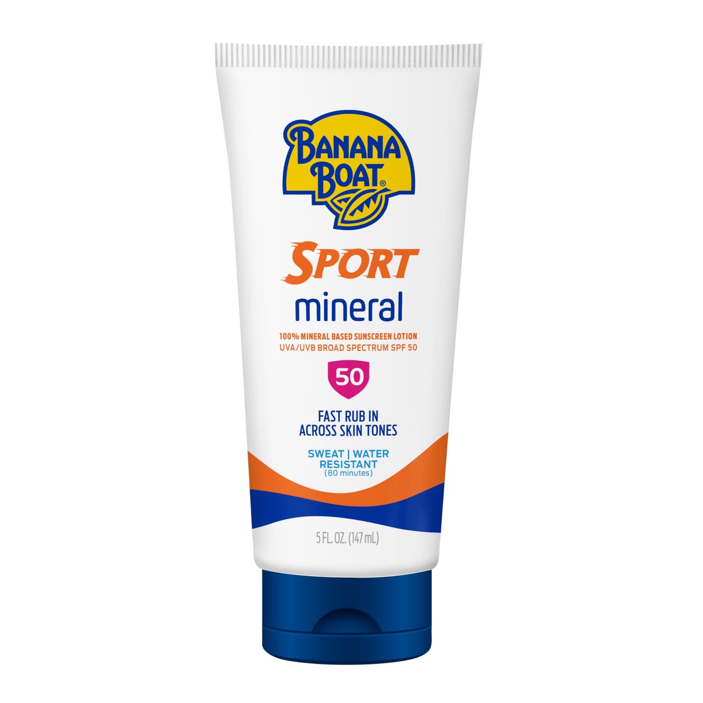 Banana Boat Sport Mineral Sunscreen SPF 50 Lotion, 5 Fl Oz