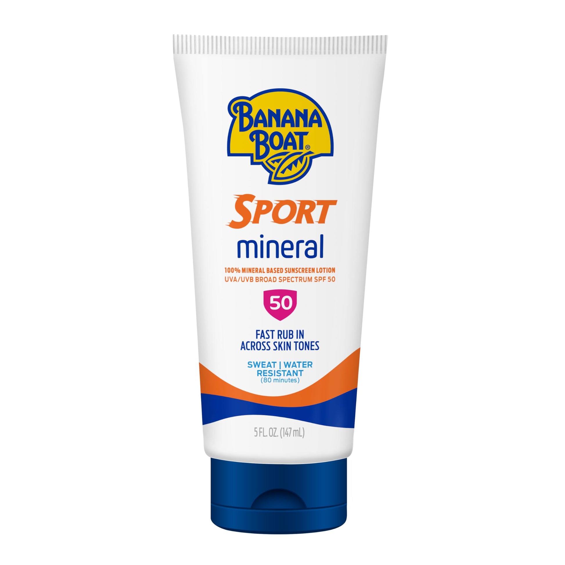 Banana Boat Sport Mineral Sunscreen SPF 50 Lotion, 5 Fl Oz