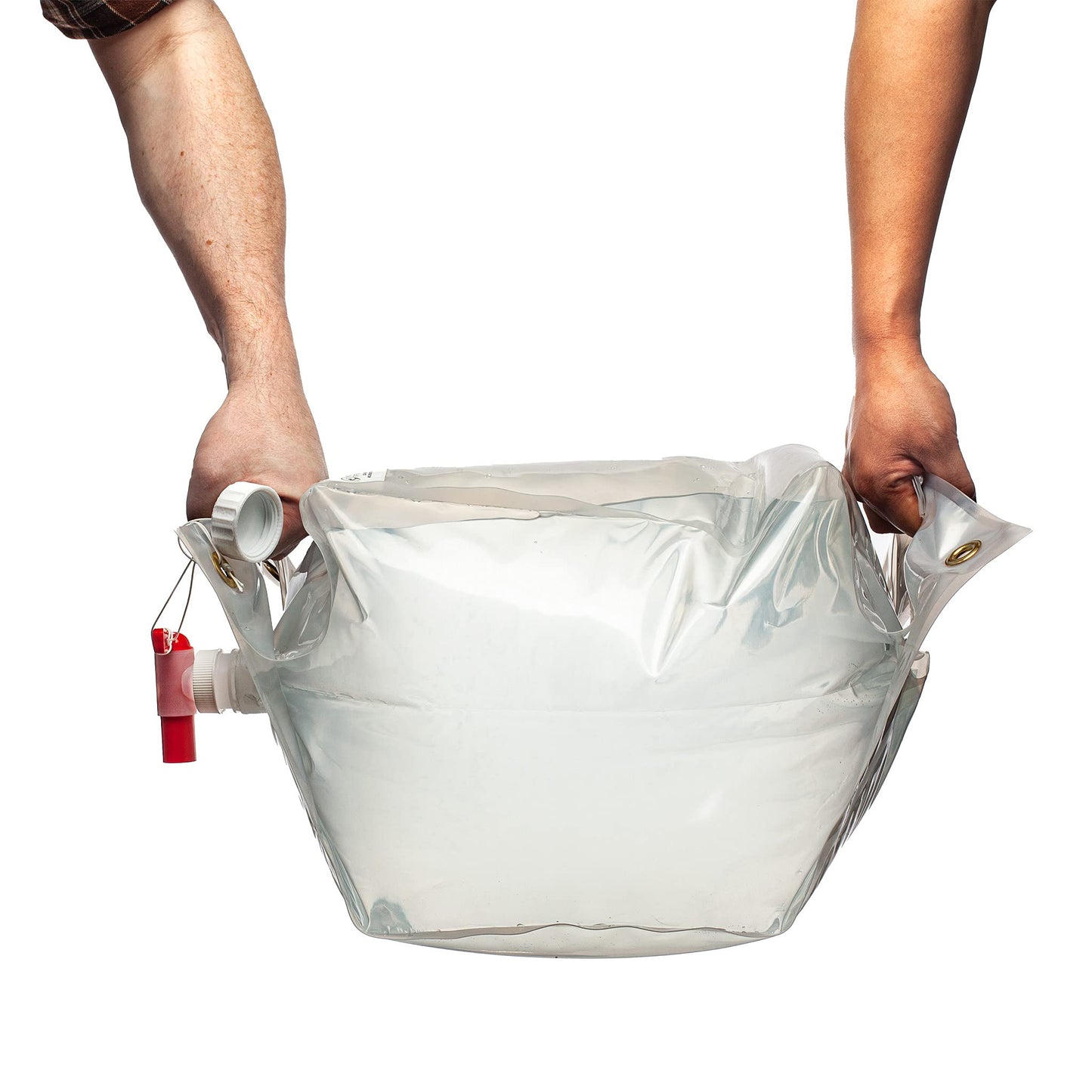 Wolverine Tuff Bottle 5 Gallon/20 Liter Collapsible Water Container with a Red Fast Flow Spout